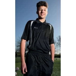 Image of Precision Ultimate Moisture Management Polo Black/Silver 50-52"
