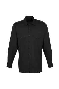 image of Long Sleeve Pilot Plain Work Shirt