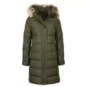 Image of Barbour Womens Daffodil Quilted Jacket Olive 10