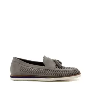 Dune London Buckey Woven Loafers - Grey