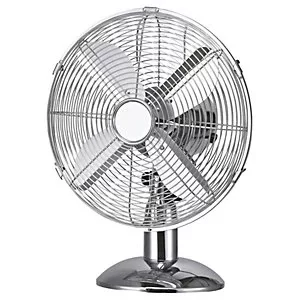 image of Fine Elements 12" Chrome Desk Fan