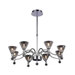 Image of Neptune Pendant Round 8 Light G9 Polished Chrome