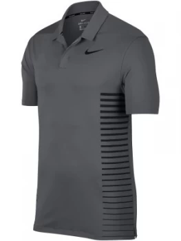 Image of Mens Nike Dry Print Polo Dark Grey