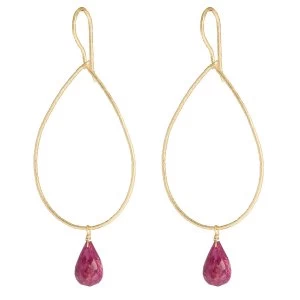 image of Juvi Designs Gold vermeil boho sway me earrings Red