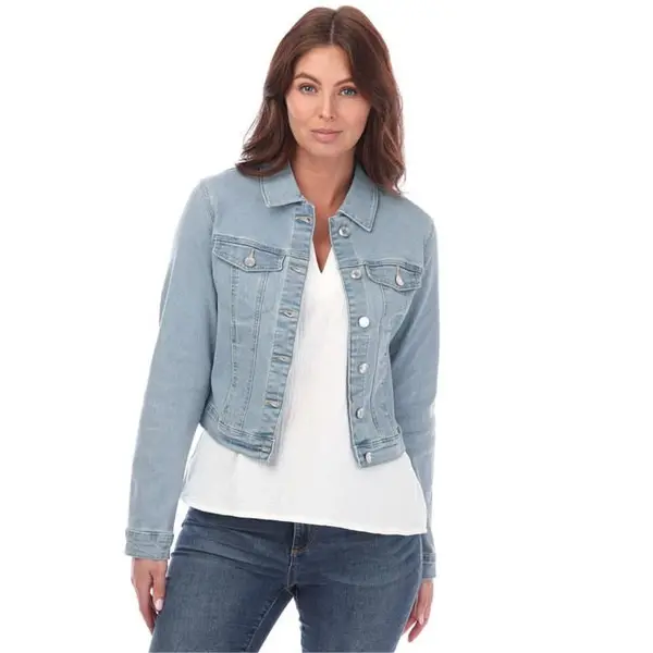 image of Veromoda Light Blue Denim Luna Denim Jacket