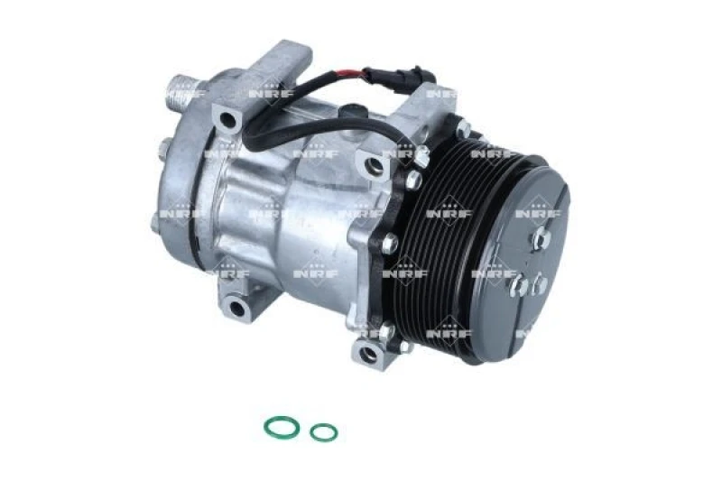 Image of NRF 320225 AC Compressor EASY FIT PAG 46, Refrigerant: R134a, with gaskets/seals Compressor,air conditioning (447)