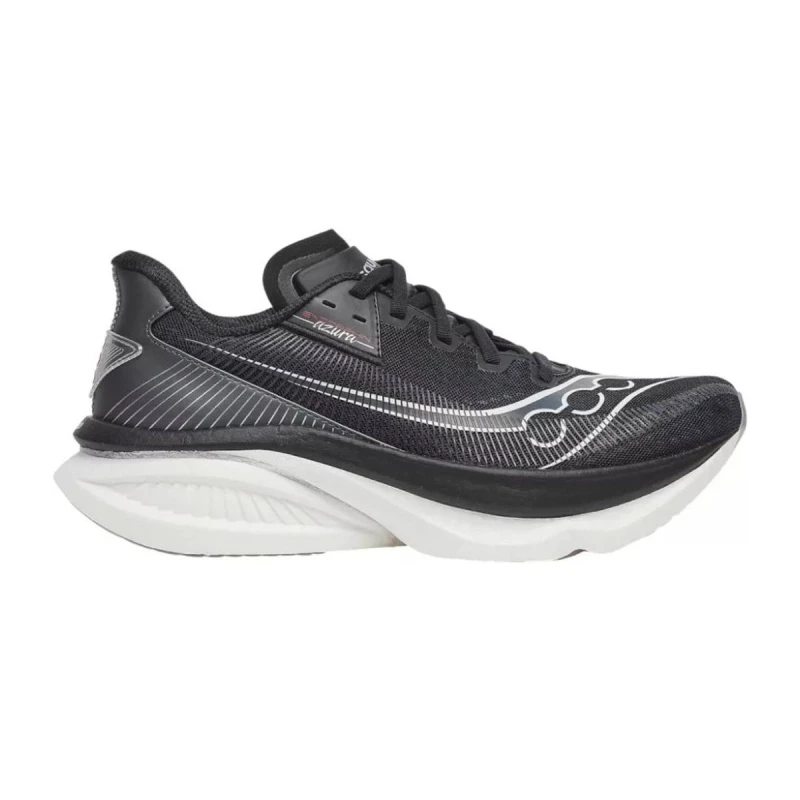 Image of Saucony Endorphin Azura Shoes Black White SS26, Size 41 - EUR