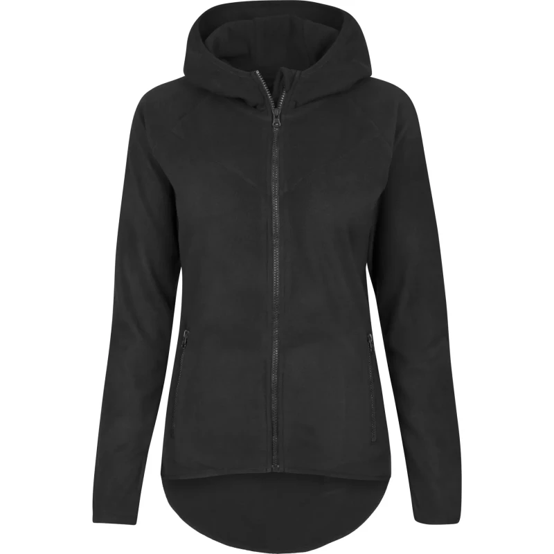 Image of Urban Classics Womens hooded sweatshirt Urban Classic polar fleece zip Noir Female XL