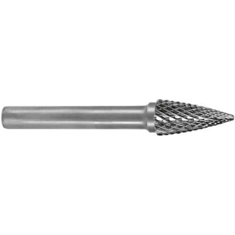 Image of RUKO RUKO 116025 Burr Carbide metal Pointed arch 6mm Length 58mm Shank diameter 6mm 116025