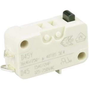 image of Cherry Switches Microswitch D453 B8AA 250 V AC 16 A 1 x OnOn momentary