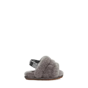 Image of Ugg Ugg Fluff Yh Slide Bb10 - Charcoal