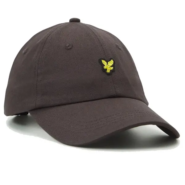 Image of Lyle & Scott Logo Baseball Cap Gunmetal One Size