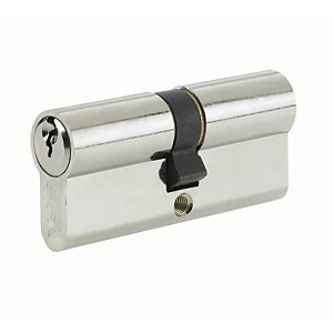 Image of Yale P-ED3030-SNP Euro Profile Cylinder Lock - Nickel 30 x 10 x 30mm