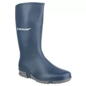 Image of Sport Plain Rubber Wellingtons Blue/Grey Size 42