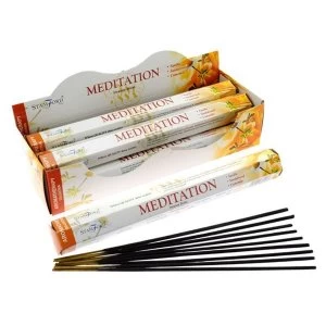 image of Meditation (Pack Of 6) Stamford Hex Incense Sticks