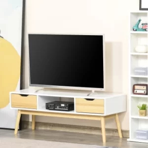 Image of HOMCOM TV Stand Cabinet Unit for TVs up to 50" with 2 Drawers and Storage Compartment Entertainment Console for Living Room