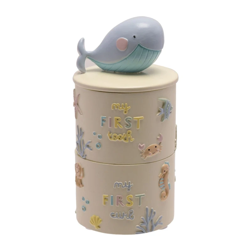 Image of Petit Cheri Petit Cheri Resin Sea First Tooth and Curl Box Multi unisex