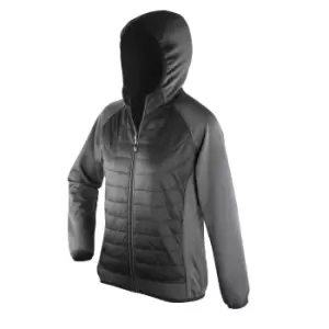 image of Spiro Womens/Ladies Zero Gravity Showerproof Jacket (L) (Black/Charcoal)