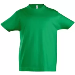 Image of SOLS Kids Unisex Imperial Heavy Cotton Short Sleeve T-Shirt (6yrs) (Kelly Green)