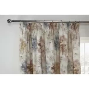 image of Woodland Blush - Pencil Pleat Curtains - 90x90'/229x229cm