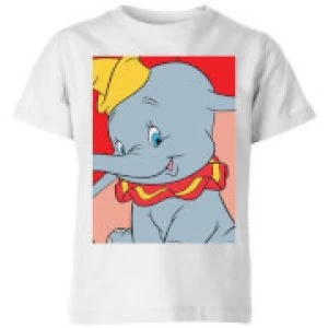 image of Dumbo Portrait Kids T-Shirt - White - 11-12 Years