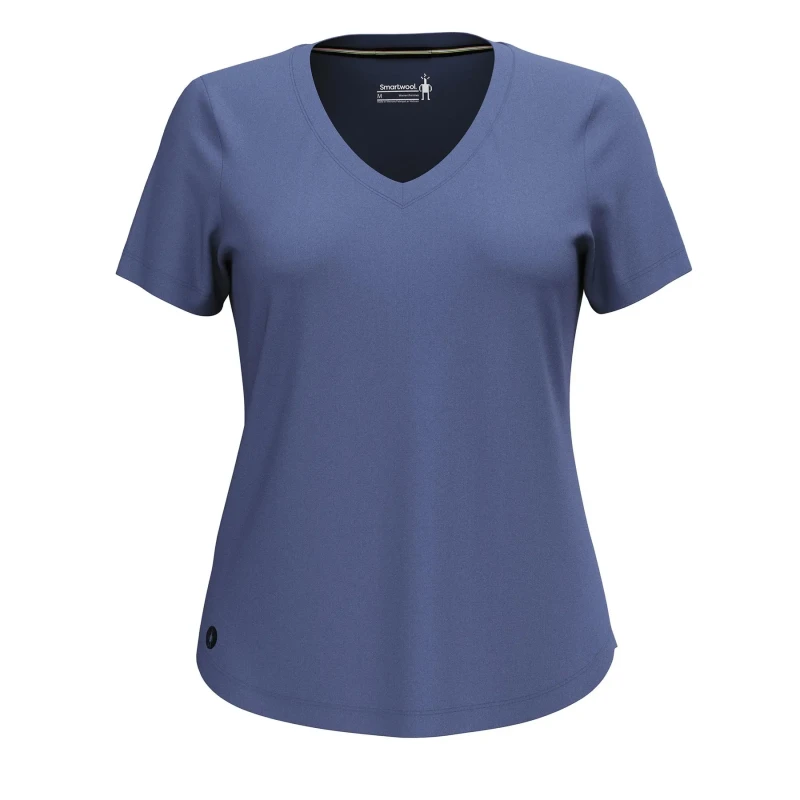 Image of Womens T-Shirt Smartwool Active Ultralite Bleu Female S