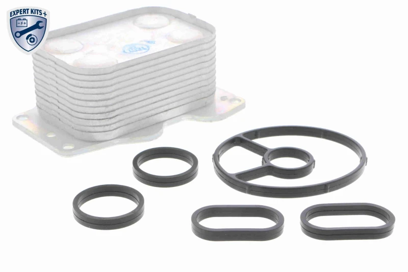 Image of VEMO V25-60-0025 Oil Cooler with gasket/seal, EXPERT KITS + Oil Cooler,engine oil (469)