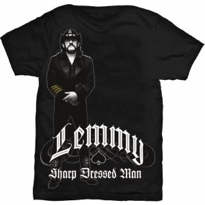 image of Lemmy - Sharp Dressed Man Mens Medium T-Shirt - Black