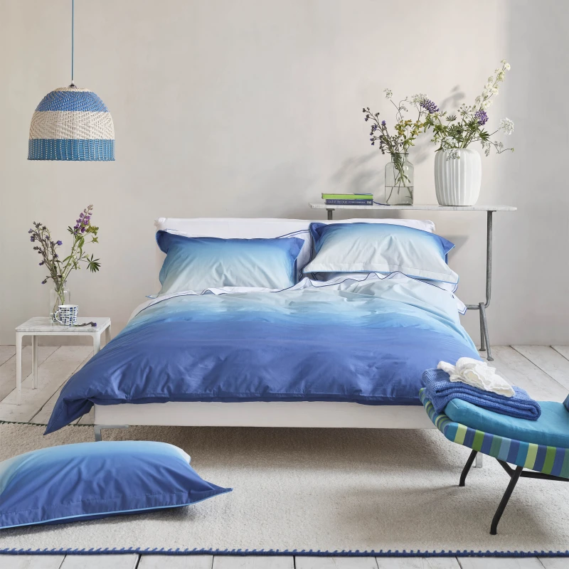 Image of Designers Guild Savoie Duvet Cover Bedding Set Cobalt Blue