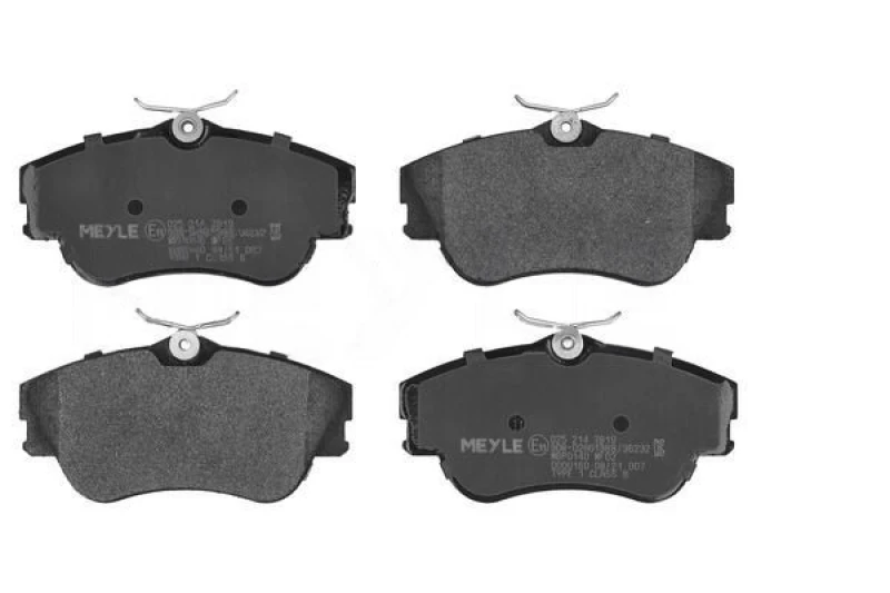 Image of MEYLE 025 214 7919 Brake pad set Front Axle, excl. wear warning contact, Original Quality, with anti-squeak plate Brake Pad Set,disc brake (402)