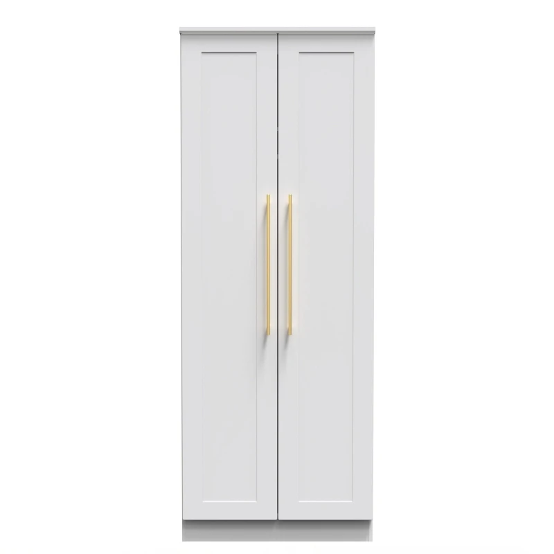 Image of Helmsley 2 Door Wardrobe In White Ash (Ready Assembled)