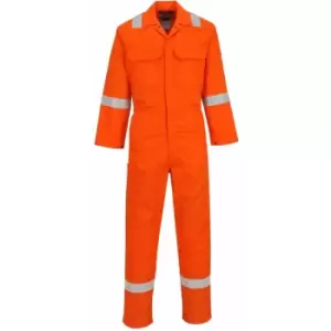 image of Portwest - BIZ5 - Bizweld Iona Welders Overall Boiler Suit Orange XL - Orange