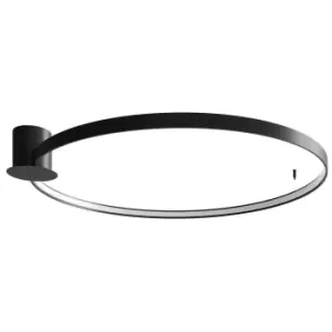 Image of Rio Integrated LED LED Semi Flush Light, Black, 3000K, 7820lm