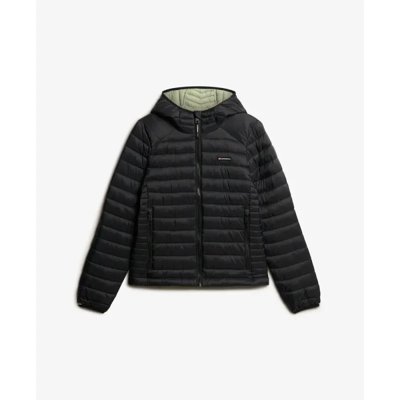 Image of Superdry Womens down jacket Superdry Fuji Lite Noir Female XS W5011970A-02A