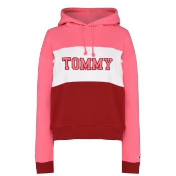 image of Tommy Jeans Block OTH Hoodie - Glamour Pink