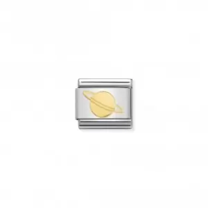 Image of Composable Classic Symbols Stainless Steel Gold Planet Link 030161/10