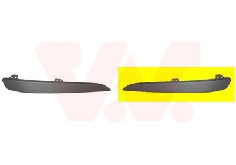 Image of VAN WEZEL Bumper moulding VAN WEZEL 3745585