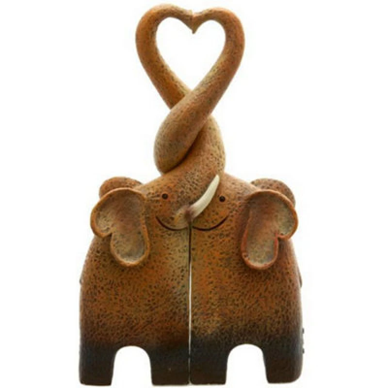 Image of Something Different Something Different Elephant Family Ornament in Black One Size Unisex 5057819951950