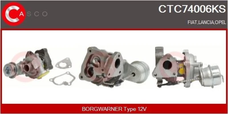 Image of CASCO Turbocharger CASCO CTC74006KS