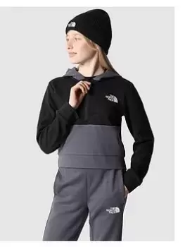 Image of The North Face Kids Slacker 1/4 Zip Hoodie - Black, Size L=13-14 Years, Women