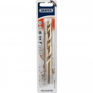 Image of Draper HSS Titanium Coated Drill Bit 13mm Pack of 1
