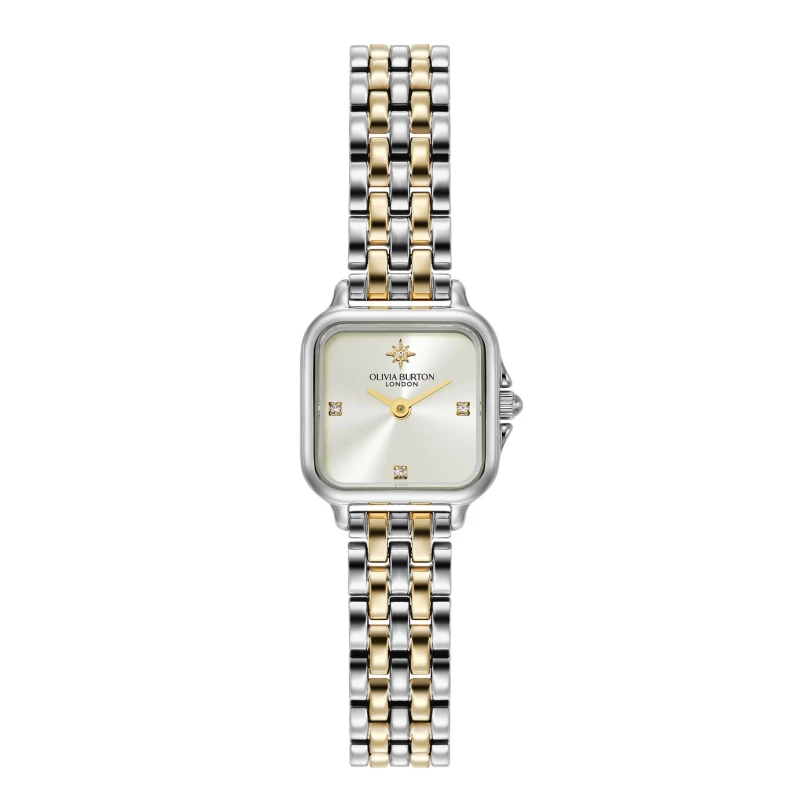 Image of Olivia Burton Stainless Steel Mini Grosvenor Bracelet Watch