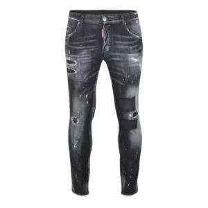 image of DSQUARED2 Distressed Skater Jeans - Black