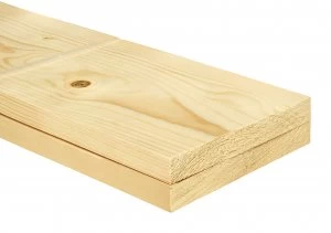 Image of Wickes Whitewood PSE 18 x 144 x 3600mm Pack 2