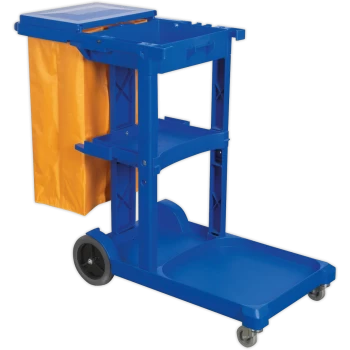 image of Sealey Janitorial Trolley Blue