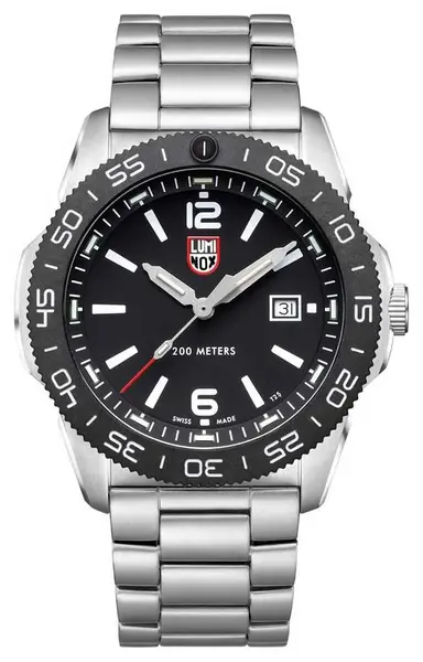 image of Luminox XS.3122 Mens Pacific Diver Black Dial Stainless Watch