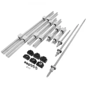 Image of VEVOR SBR20 Linear Rail Set+3 Ballscrew RM1605-350/650/1050mm CNC Set Support Liner Rail+BK/BF12 with BK/BF 12 CNC Kit