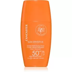 image of Lancaster Sun Sensitive Tinted Mattifying Fluid mattifying emulsion waterproof SPF 50 30ml