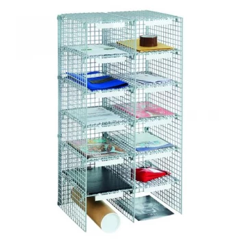 image of Go Secure Mailroom Sorting Unit 12 Compartment 2 x 6 Columns VP86706