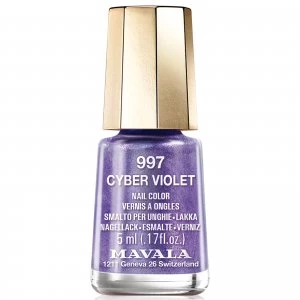 Image of Mavala Cyber Chic Mini Colour Nail Varnish 5ml (Various Shades) - Cyber Violet